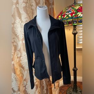 Titika black sweater-jacket